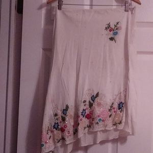 Long elegant spring summertime floral show stopper